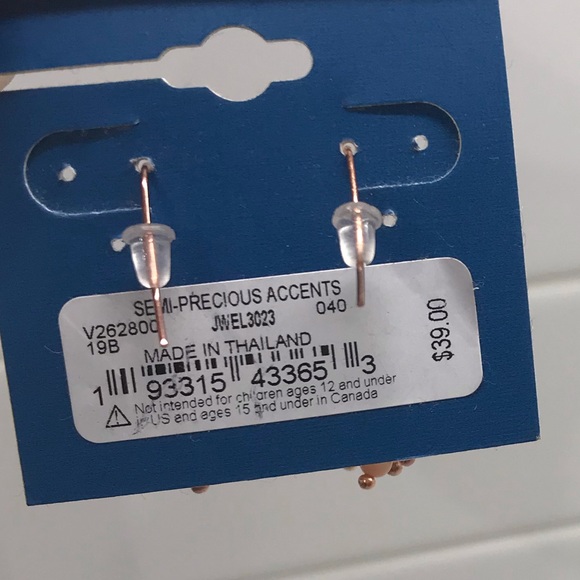 LUCKY BRAND TURQUOISE BEAD DROP EARRINGS NEW - Picture 7 of 9